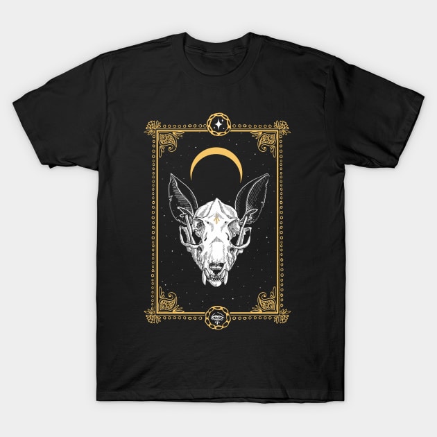 Ugly Tarot Skull Design T-Shirt by MarxMerch